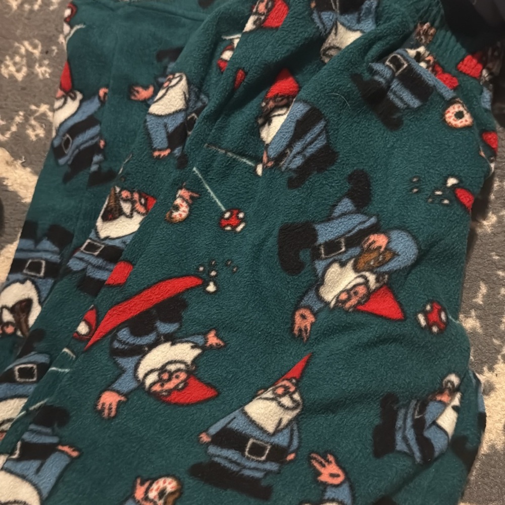 Gnome Print Pajama Pants
